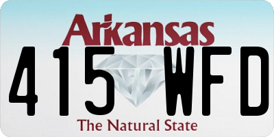 AR license plate 415WFD