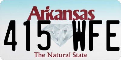 AR license plate 415WFE