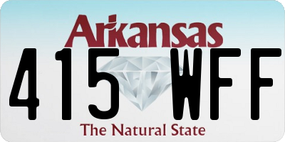 AR license plate 415WFF