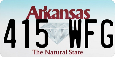 AR license plate 415WFG
