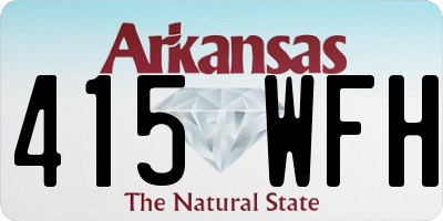 AR license plate 415WFH