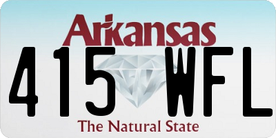 AR license plate 415WFL