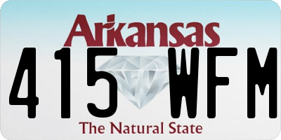 AR license plate 415WFM