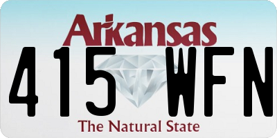 AR license plate 415WFN