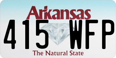 AR license plate 415WFP