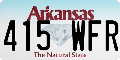AR license plate 415WFR