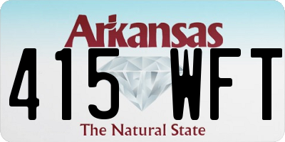 AR license plate 415WFT