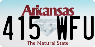 AR license plate 415WFU