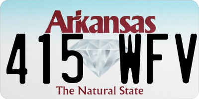 AR license plate 415WFV