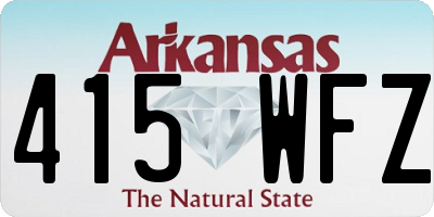 AR license plate 415WFZ