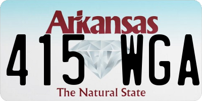 AR license plate 415WGA
