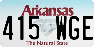 AR license plate 415WGE