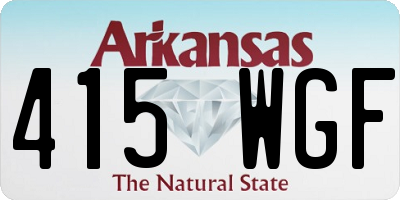 AR license plate 415WGF