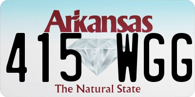 AR license plate 415WGG
