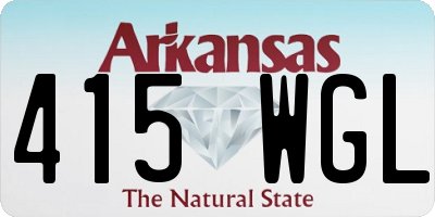 AR license plate 415WGL