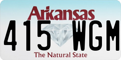 AR license plate 415WGM