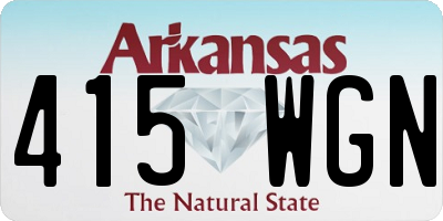 AR license plate 415WGN