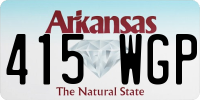 AR license plate 415WGP
