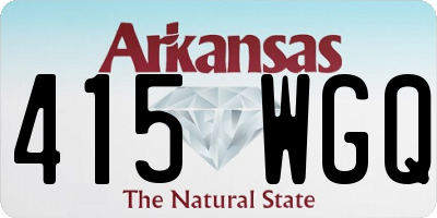 AR license plate 415WGQ