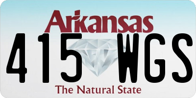 AR license plate 415WGS