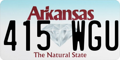 AR license plate 415WGU