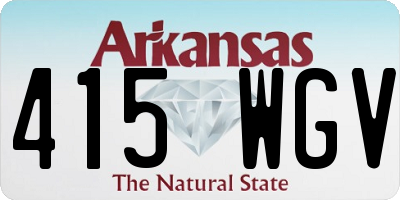 AR license plate 415WGV