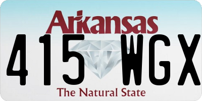 AR license plate 415WGX