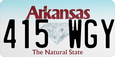 AR license plate 415WGY
