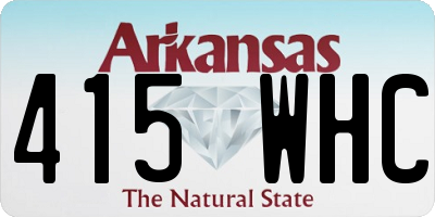 AR license plate 415WHC