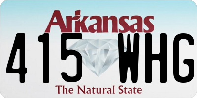 AR license plate 415WHG