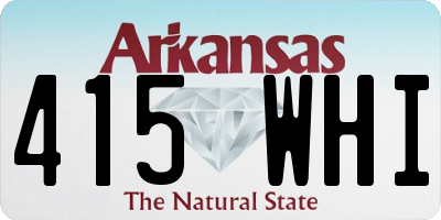 AR license plate 415WHI