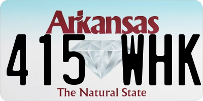 AR license plate 415WHK