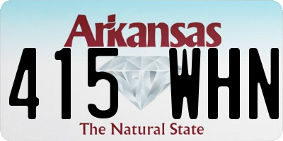 AR license plate 415WHN