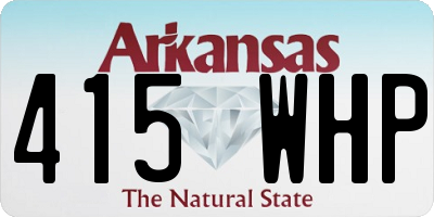AR license plate 415WHP