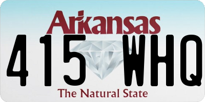 AR license plate 415WHQ