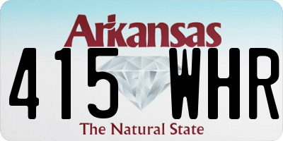 AR license plate 415WHR