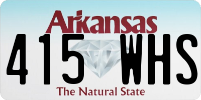 AR license plate 415WHS