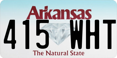 AR license plate 415WHT