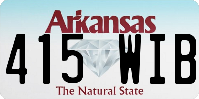 AR license plate 415WIB