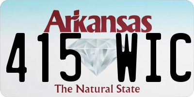 AR license plate 415WIC
