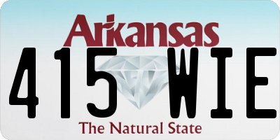 AR license plate 415WIE