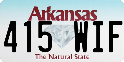 AR license plate 415WIF