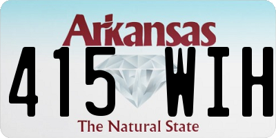 AR license plate 415WIH