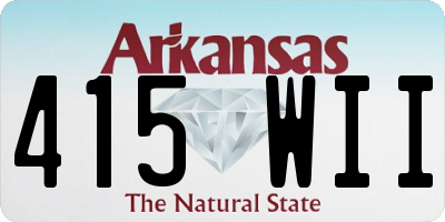 AR license plate 415WII