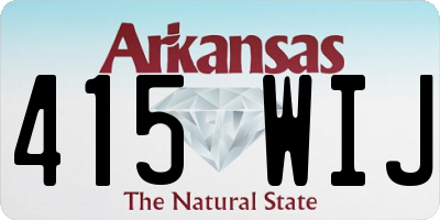 AR license plate 415WIJ