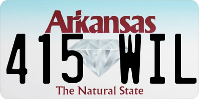 AR license plate 415WIL
