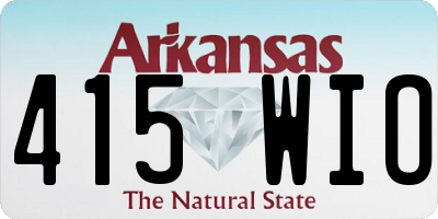 AR license plate 415WIO