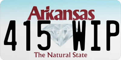 AR license plate 415WIP