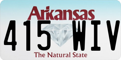 AR license plate 415WIV