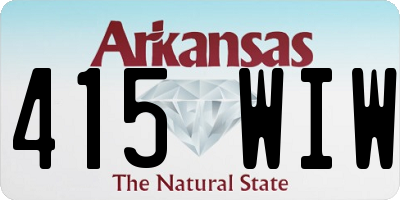 AR license plate 415WIW